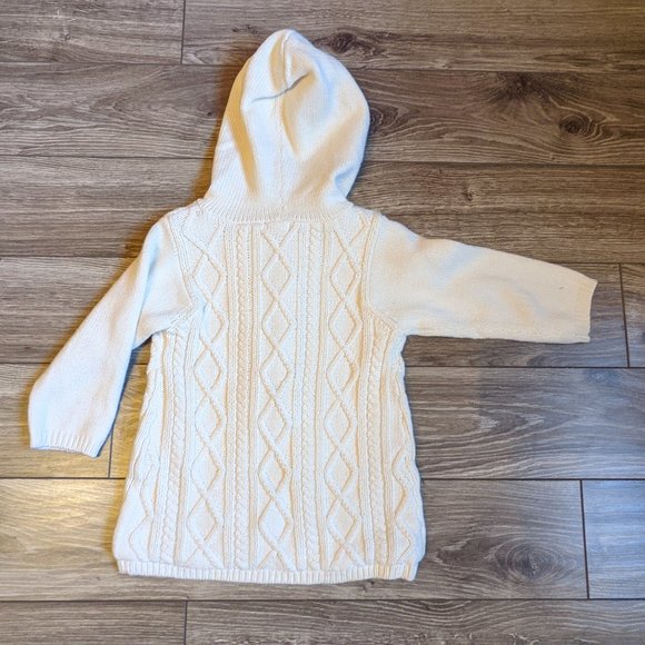 [KIDS 2/$40] NWT Baby (12-18M) - GAP Aran Knit Hooded Cardigan - Picture 3 of 6